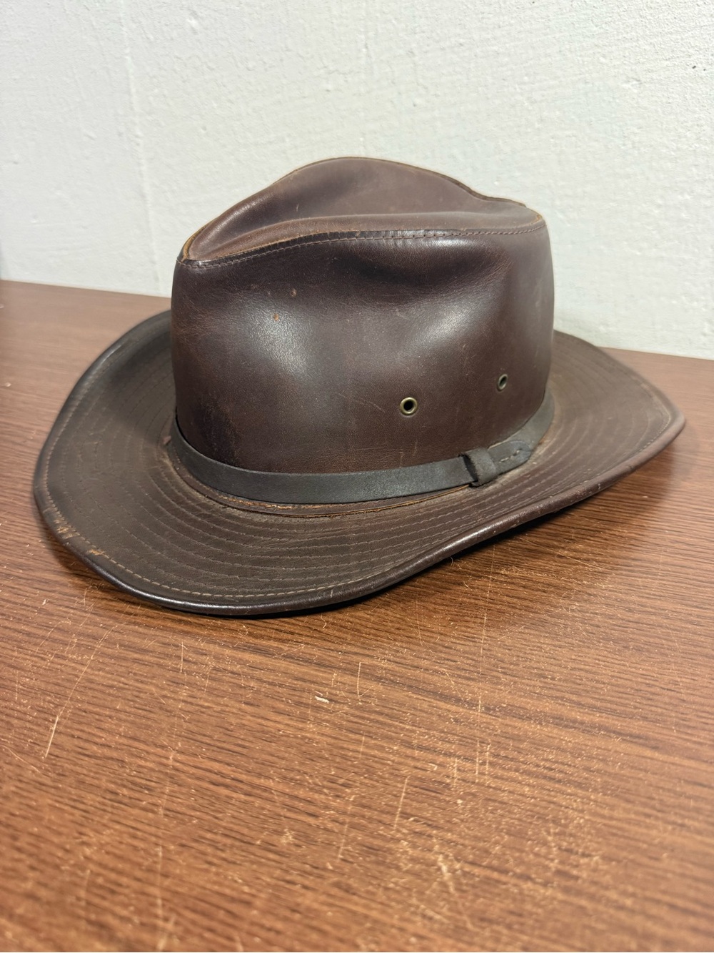 Henschel Leather Safari Hat Large